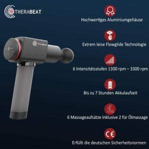 therabeat massage gun - technische Daten